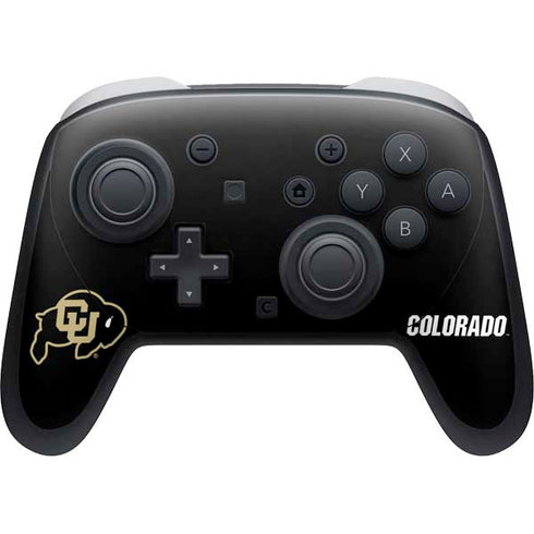 University of Colorado CU Logo on Black Nintendo Skins
