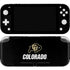 University of Colorado CU Logo on Black Nintendo Switch Lite Skin