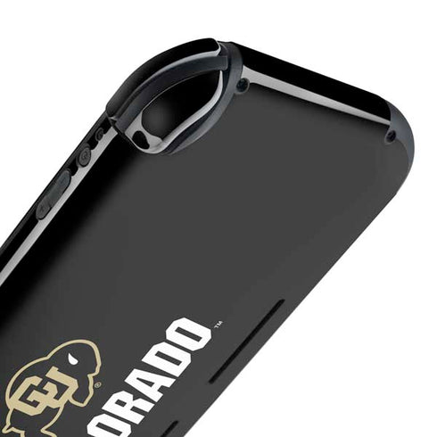 University of Colorado CU Logo on Black Nintendo Switch Lite Skin