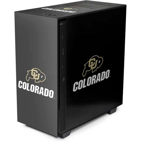 University of Colorado CU Logo on Black NZXT H510 Compact ATX Mid-Tower Case Skin