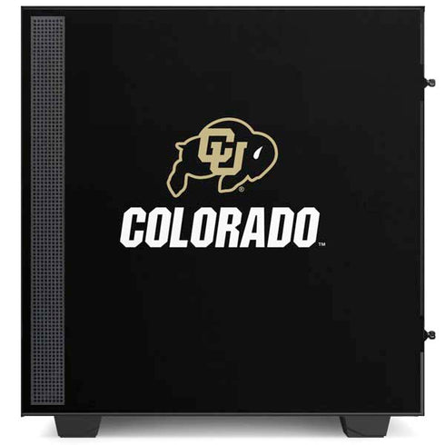 University of Colorado CU Logo on Black NZXT H510 Compact ATX Mid-Tower Case Skin
