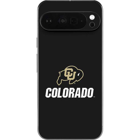 University of Colorado CU Logo on Black Pixel 9 Pro XL Skin