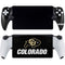 University of Colorado CU Logo on Black PlayStation Portal Remote Player Skin