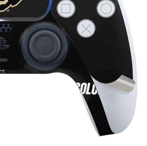 University of Colorado CU Logo on Black PS5 Controller Skin