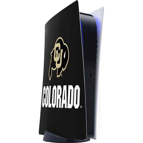 University of Colorado CU Logo on Black PlayStation PS5 Skins