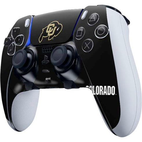 University of Colorado CU Logo on Black PS5 DualSense Edge Pro Controller Skin