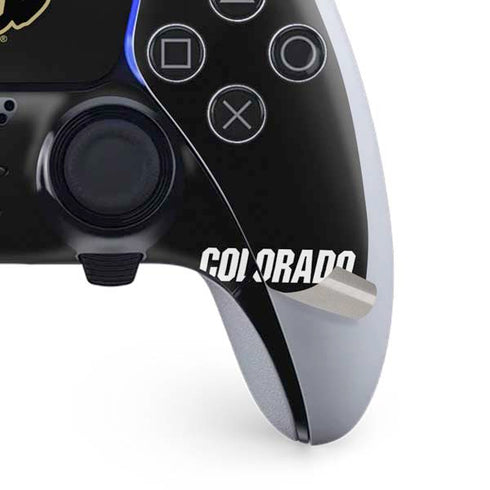 University of Colorado CU Logo on Black PS5 DualSense Edge Pro Controller Skin