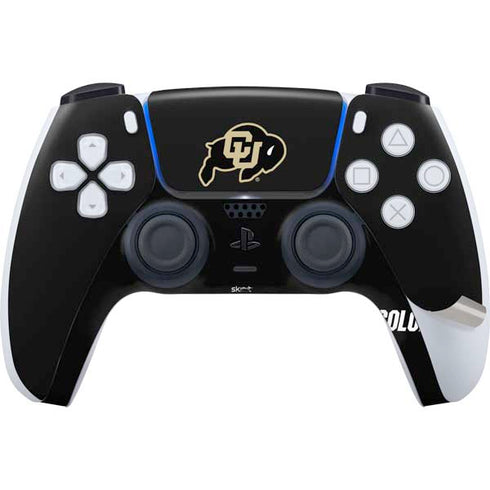 University of Colorado CU Logo on Black PS5 Pro Disk Bundle Skin