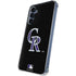 MLB Colorado Rockies - Solid Distressed Galaxy A35 5G Clear Case