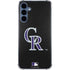 MLB Colorado Rockies - Solid Distressed Galaxy A55 5G Clear Case