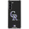 MLB Colorado Rockies - Solid Distressed Galaxy S24 FE Clear Case