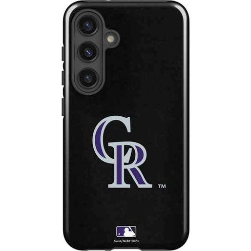 MLB Colorado Rockies - Solid Distressed Galaxy S25 Impact Case