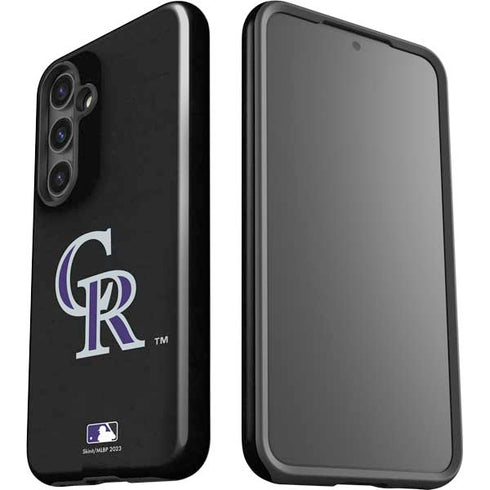 MLB Colorado Rockies - Solid Distressed Galaxy S25 Impact Case