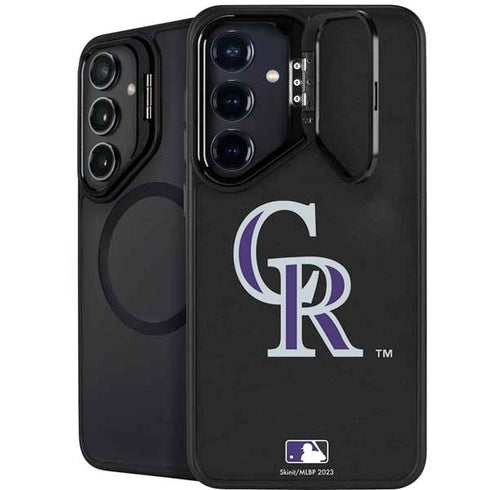 MLB Colorado Rockies - Solid Distressed Galaxy S24 Kickstand Case