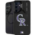 MLB Colorado Rockies - Solid Distressed Galaxy S25 Kickstand Case