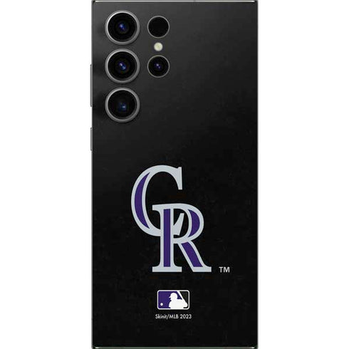 MLB Colorado Rockies - Solid Distressed Galaxy S24 Ultra Skin