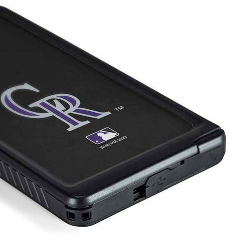 MLB Colorado Rockies - Solid Distressed Galaxy S24 Ultra Waterproof Case