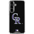 MLB Colorado Rockies - Solid Distressed Galaxy S26 Clear Case