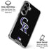 MLB Colorado Rockies - Solid Distressed Galaxy S26 Clear Case