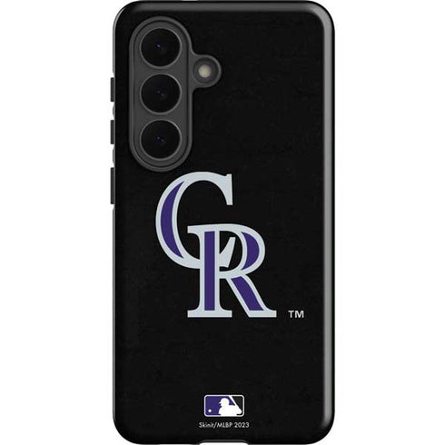 MLB Colorado Rockies - Solid Distressed Galaxy S26 Impact Case