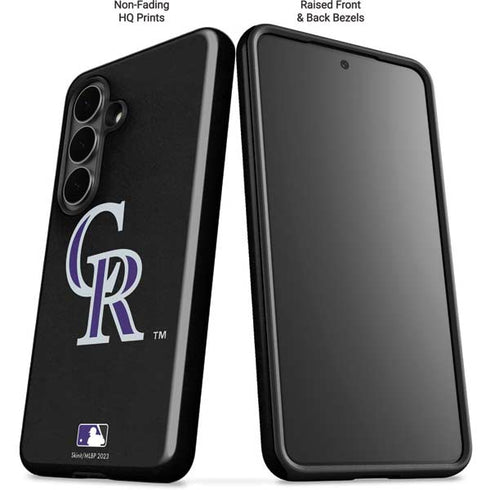 MLB Colorado Rockies - Solid Distressed Galaxy S26 Impact Case