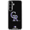 MLB Colorado Rockies - Solid Distressed Galaxy S26 Plus Clear Case
