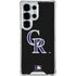 MLB Colorado Rockies - Solid Distressed Galaxy S26 Ultra Clear Case