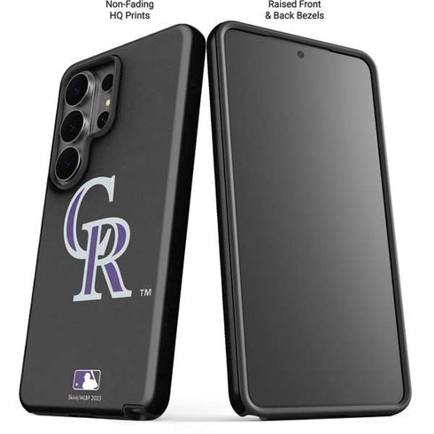 MLB Colorado Rockies - Solid Distressed Galaxy S26 Ultra Impact Case