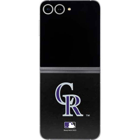 MLB Colorado Rockies - Solid Distressed Galaxy Z Flip6 Skin