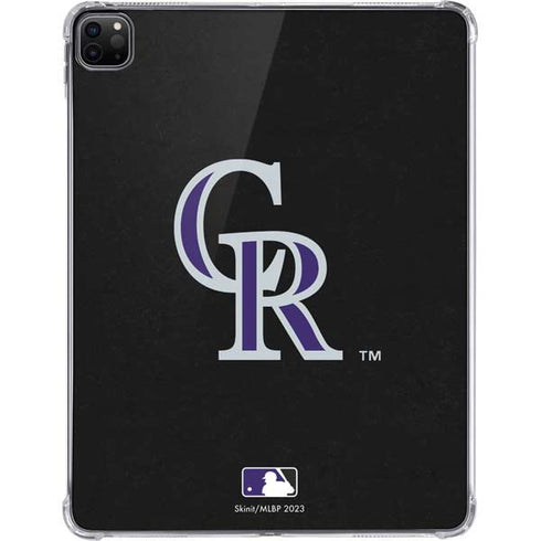 MLB Colorado Rockies - Solid Distressed iPad Pro 11in (2024) Clear Case