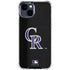 MLB Colorado Rockies - Solid Distressed iPhone 15 Clear Case