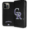 MLB Colorado Rockies - Solid Distressed iPhone 15 Pro Max Folio Case