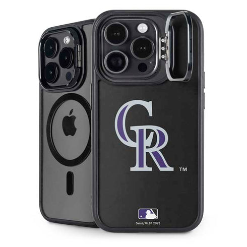 MLB Colorado Rockies - Solid Distressed iPhone 15 Pro Max Kickstand Case