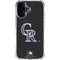 MLB Colorado Rockies - Solid Distressed iPhone 16 Clear Case