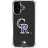 MLB Colorado Rockies - Solid Distressed iPhone 16 Clear Case