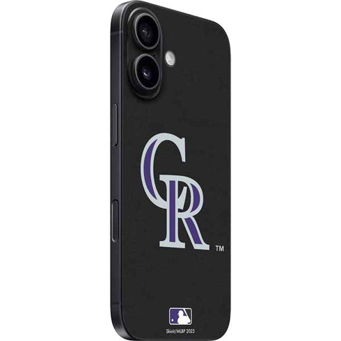 MLB Colorado Rockies - Solid Distressed iPhone 16 Plus Skin