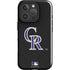 MLB Colorado Rockies - Solid Distressed iPhone 16 Pro Max Impact Case