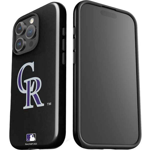 MLB Colorado Rockies - Solid Distressed iPhone 16 Pro Max Impact Case