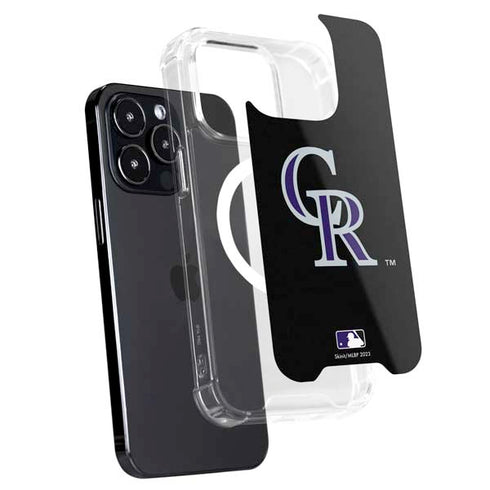 MLB Colorado Rockies - Solid Distressed iPhone 16 Pro Max MagSafe Case