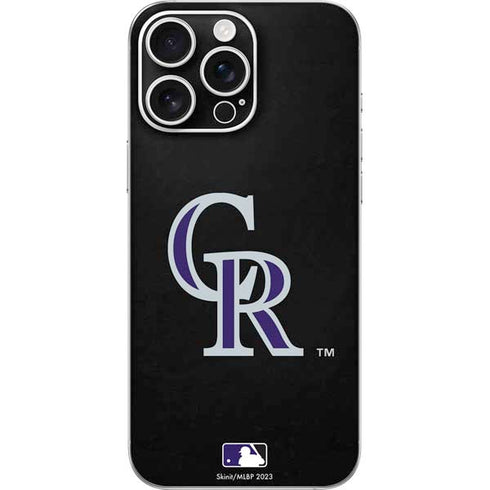 MLB Colorado Rockies - Solid Distressed iPhone 16 Pro Max Skin