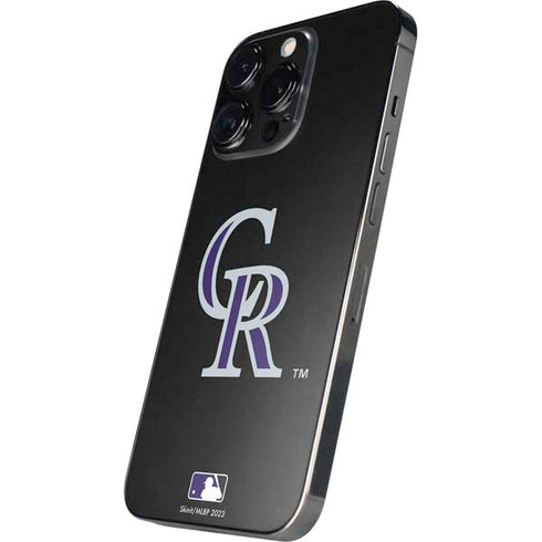 MLB Colorado Rockies - Solid Distressed iPhone 16 Pro Max Skin