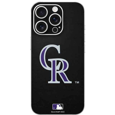 MLB Colorado Rockies - Solid Distressed iPhone 16 Pro Skin