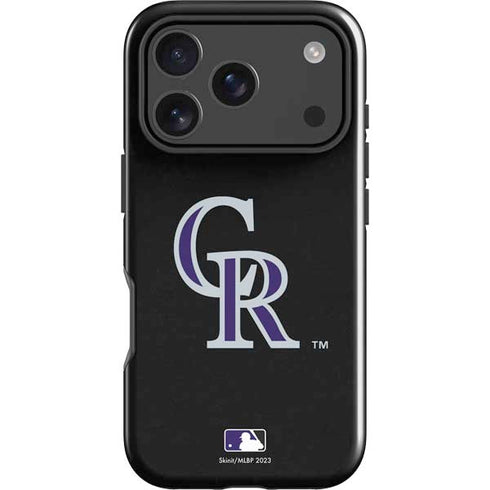MLB Colorado Rockies - Solid Distressed iPhone 18 Pro Impact Case