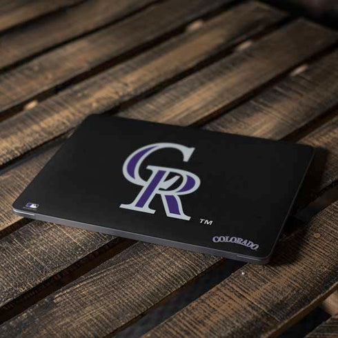 MLB Colorado Rockies - Solid Distressed Apple MacBook Air Skin