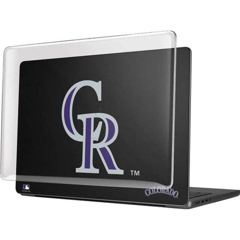MLB Colorado Rockies - Solid Distressed MacBook Pro 14in (2021-24) Case plus Skin