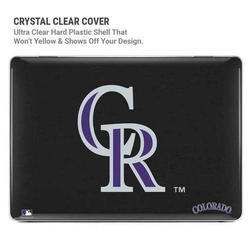 MLB Colorado Rockies - Solid Distressed MacBook Pro 14in (2021-24) Case plus Skin