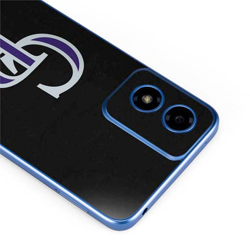 MLB Colorado Rockies - Solid Distressed Moto G Play 4G (2024) Skin