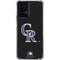 MLB Colorado Rockies - Solid Distressed Moto G Power 5G (2024) Clear Case
