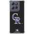 MLB Colorado Rockies - Solid Distressed Moto G Power 5G (2025) Clear Case