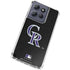 MLB Colorado Rockies - Solid Distressed Moto G Power 5G (2025) Clear Case
